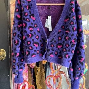 For love and lemons leopard cardigan